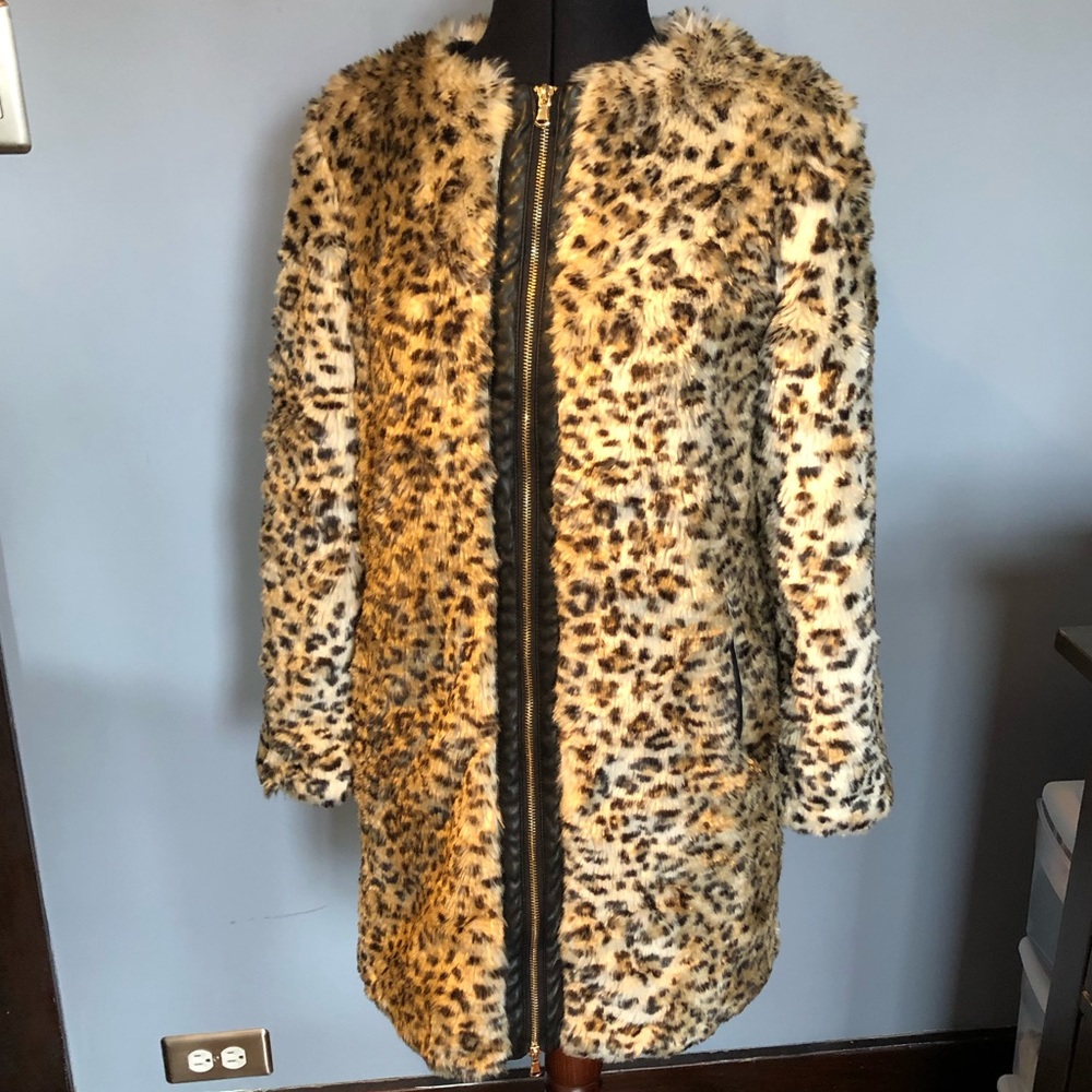 Zara Faux Fur Leopard Jacket